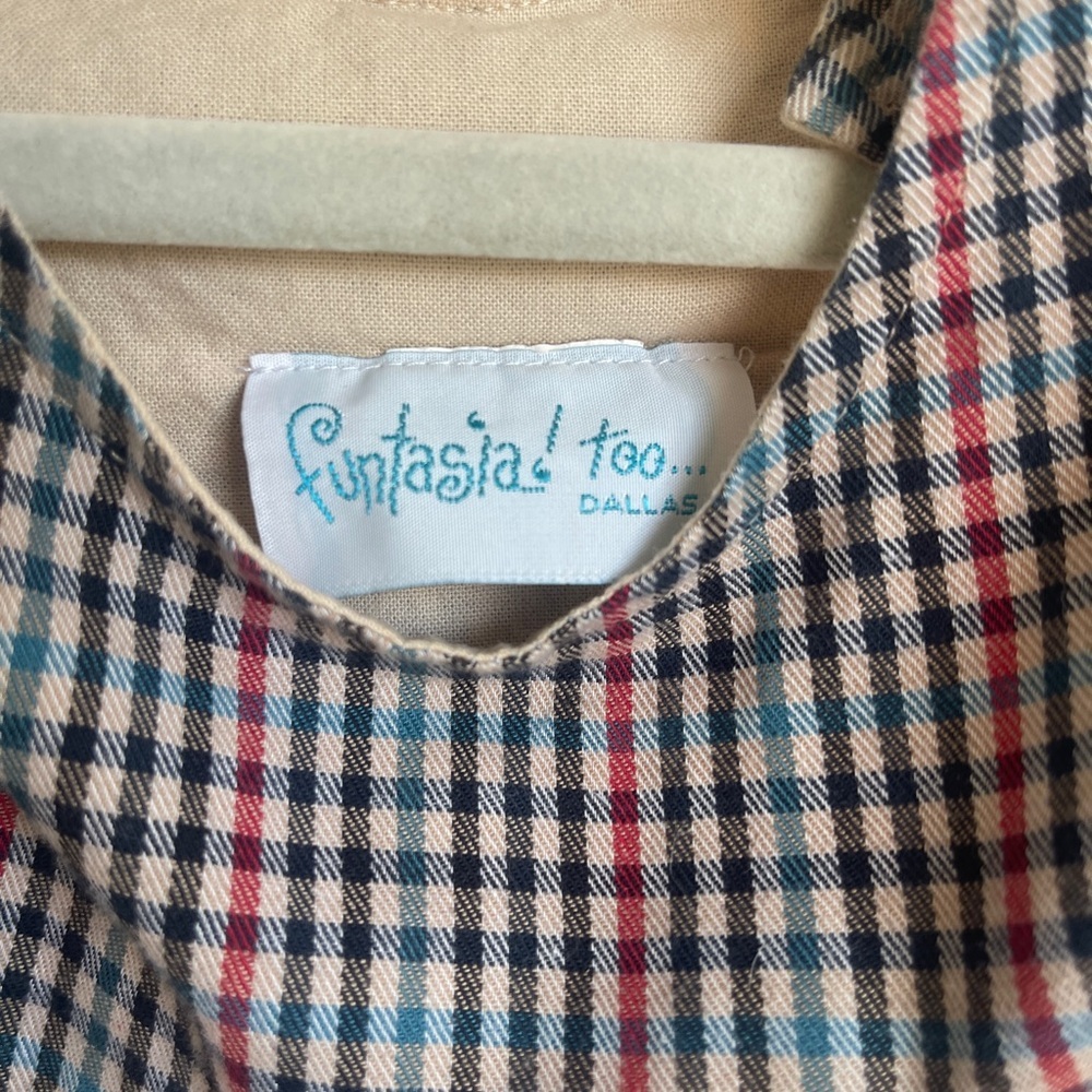 9mo Funtasia Too! Gingham Plaid Duck Embroidered Boy’s Shortall - Picture 6 of 9